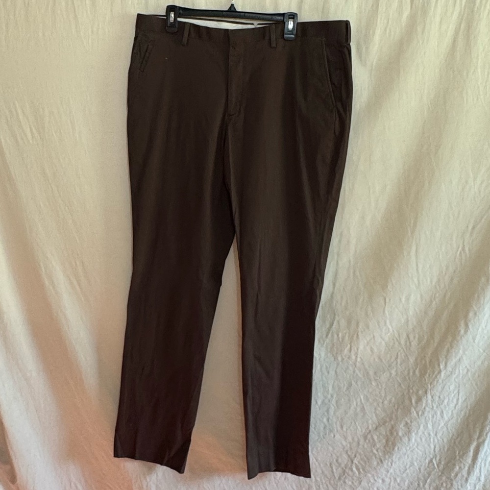 B-259 Men’s‎ Wallin & Bros. Brown Flat Front Dress Pants Size 38x34